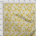 thumbnail image 3 of oneOone Cotton Poplin Twill Light Yellow Fabric Animal Diy Clothing Quilting Fabric Print Fabric By Yard 56 Inch Wide, 3 of 5