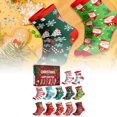 thumbnail image 2 of Countdown Sets Advent Calendar Stockings 24 Days Countdown To Festive Winter Holiday Celebration Socks For Family, 2 of 6