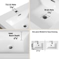 thumbnail image 5 of 72 - Inch Double Sink Bathroom Vanity with Pre - Assembled Base and Ample Storage for Organized Bathroom, 5 of 6