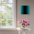 thumbnail image 4 of Framed Canvas Wall Art for Living Room Ombre Black Teal Wall Decor, Gradient Color Turquoise Aesthetic Paintings for Bedroom Office Kitchen Bathroom, Ready to Hang Artwork Wall Pictures 8x8 Inch, 4 of 9