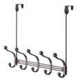 thumbnail image 7 of mDesign Closet Over Door/Wall Mount 10 Hook Storage Organizer Rack, Bronze, 7 of 7