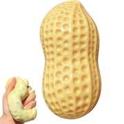 Crunchy Peanut Squishy Stress Ball, Crunchy Tactile Feel Sensory Fidget Squeeze Toy for Adults, Ideal Desk Fidget Accessory for Anxiety Relief, ASMR Sensory Play and Daily Stress Reduction