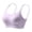 Purple, variant on Womens Seamless Soft Support Fixed Padding Jelly Lifting Side Support Sports Bra