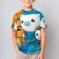 thumbnail image 2 of The Octonauts Kids Short Sleeve Tee Shirt Novelty Crewneck T-Shirts Unisex Summer Blouse Tops for Boys Girls 100CM, 2 of 8