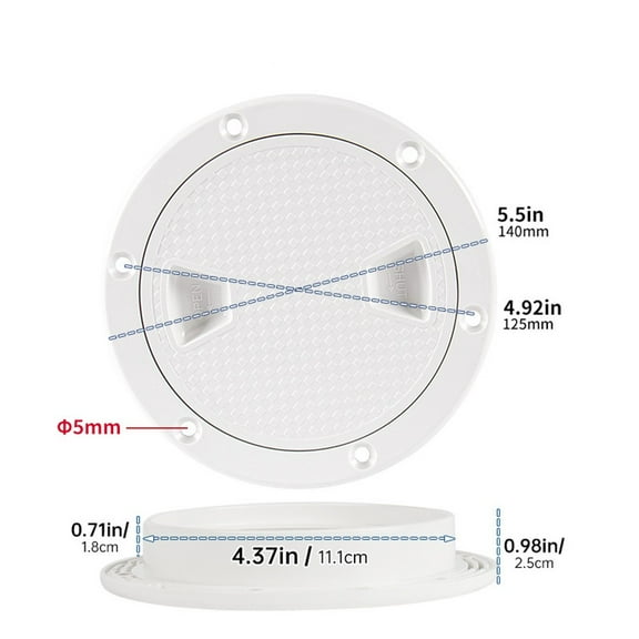 No Hassle Access Detachable 46 Inch Round Boat Inspection Hatch Covers