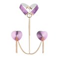 thumbnail image 1 of Bras Chain Fashion Bra Rave Body Accesorios Gargantilla Prom Mujeres Pecho Pegatina Rosado morado jinwen Cadena de pecho, 1 of 8