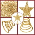 thumbnail image 2 of Decoración navideña con forma de estrella para árbol de Navidad, 25 cm, color dorado, 2 of 7