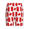 thumbnail image 5 of Gaeub Canada Printed Men's Short Pajama Pants, Lightweight Lounge & Sleep Bottoms Keep You Cool - XX-Large, 5 of 9