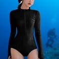 thumbnail image 6 of QccHieUs Long Sleeve Swimsuit for Women Soft Swimwear for Wakeboarding Beach Swimming XL, 6 of 9