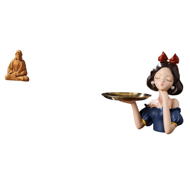 Figura de resina del Corazón de Jesús, estatua de princesa coleccionable, moderna bandeja de soporte, adorno para pasillo, dormitorio, oficina