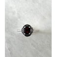 thumbnail image 5 of Oval Cut Natural Garnet Ring 925 Sterling Silver Ring January Birthstone Anniversary Gift Ring For Women, 5 of 5