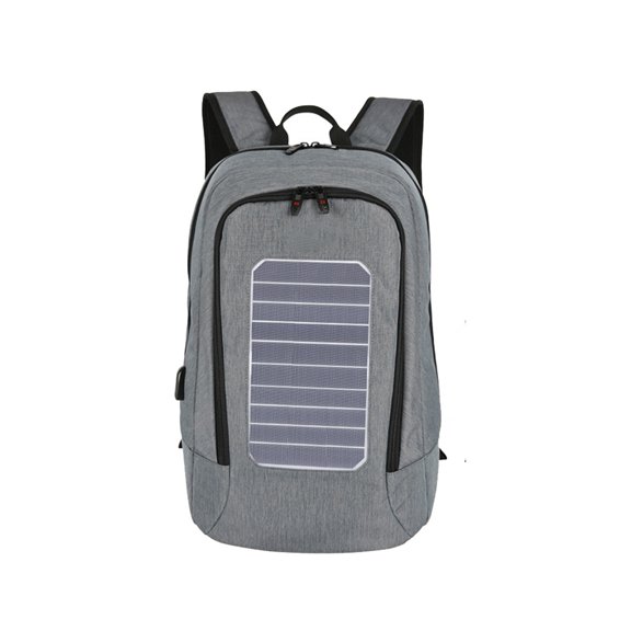 Naiovety con puerto de carga USB 5V solar Escalada escolar al aire libre deportiva de negocios impermeable carpas Gris claro
