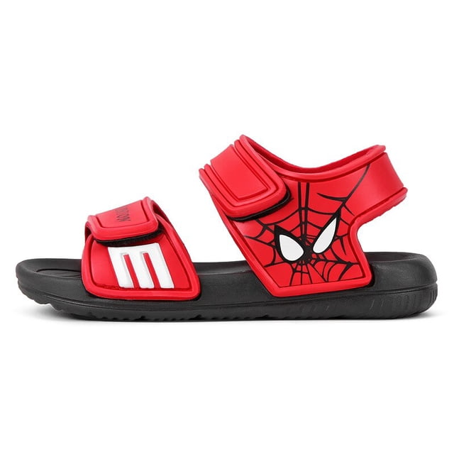 Verano Disney Spiderman nuevas sandalias para niños bebé transpirable Batman antideslizante playa zapatos niños lindo Mickey sandalias Luminous23 (plantilla de 15,4 cm) Gao Jinjia LED