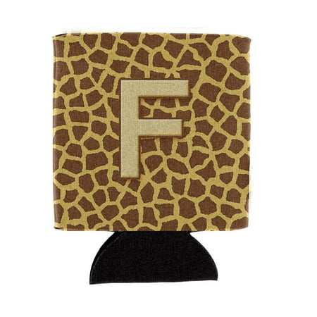 

Carolines Treasures CJ1025-FCC Letter F Initial Monogram - Giraffe Can or Bottle Hugger Can Hugger multicolor