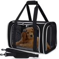 thumbnail image 1 of BAGLHER Bolsa transportadora para gatos, aprobada por la aerolínea, transportadora para mascotas con lado suave, puertas abiertas de 5 lados, transportador plegable para perros expandible de 3 lados c, 1 of 5