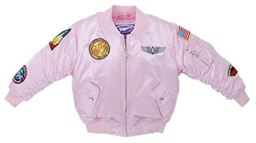Up and Away MA-1 Flight Jacket Pink 4/5 - image 1 of 3