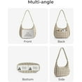 thumbnail image 3 of Kwuty Quilted Puffy Crossbody Bag for Women, Medium Cute Hobo Shoulder Purse Soft Fluffy Handbag for Daily Use, 3 of 8