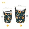thumbnail image 5 of XMXT Collapsible Laundry Basket, Colorful Mexican Guitar Skull Polyester Waterproof Laundry Hampers Dirty Clothes Hamper, 40L, 5 of 8