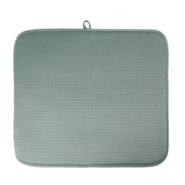 Mantel Individual absorbente de microfibra de 16x18 pulgadas, tapete para taza y tazón para escurrir vajilla (verde)