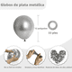 thumbnail image 2 of Decoracion Fiesta Cumpleaños #12 Metal Globos 50 Xtellar plateado, 2 of 3