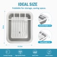 thumbnail image 6 of Collapsible Dish Drying Rack – Rustproof Foldable RV Dish Drying Rack with Utensil Holder, 360° Drainage, Space-Saving for Kitchen, Camping, BBQ & Boats, 6 of 7