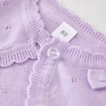 thumbnail image 5 of Gubotare Little Girls Cardigan Unisex Boy' Girls' Cardigans Sweater V-Neck Long Sleeve Button Knit Sweaters Size 7-8 (Purple,7-8 Years), 5 of 9