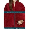 PAVILIA Womens Housecoat Zip Robe, Sherpa Zip Up Front Robe Bathrobe, Fuzzy Warm Zipper House
