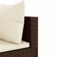 thumbnail image 5 of vidaXL Ensemble de Salon de Jardin 7 Pcs avec Coussins en Rotin Poly Brun, 5 of 5