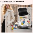 thumbnail image 3 of Pzuqiu Flower Women Leather Crossbody Bag Fashion Lightness Leather Quilted Shoulder Bag with Chain Strap Exquisite Functional Quilted Crossbody Purse for Teen Girls-Women, 3 of 7