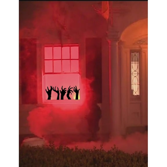 Scary Halloween hands window Cling decals: Large Halloween Removable, Durable & Reusable Decor