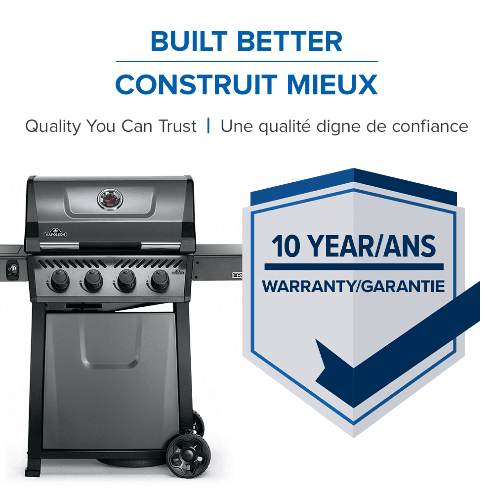 Napoleon Freestyle 425 Propane Gas Grill with Range Side Burner