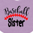 thumbnail image 4 of Inktastic Baseball Sister Boys or Girls Baby Bib, 4 of 4