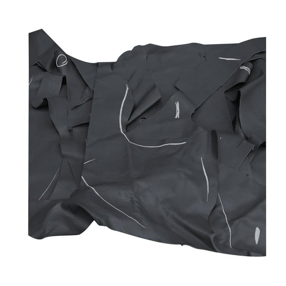 ELW Leather Scraps 2-3 oz .8-1.2 mmColor: Black - 6 LBS Genuine Cowhide Full Grain Leather Remnants for Crafts, Leather Material Supplies, Pieces, Upholstery, Garments, Furniture, Accessories