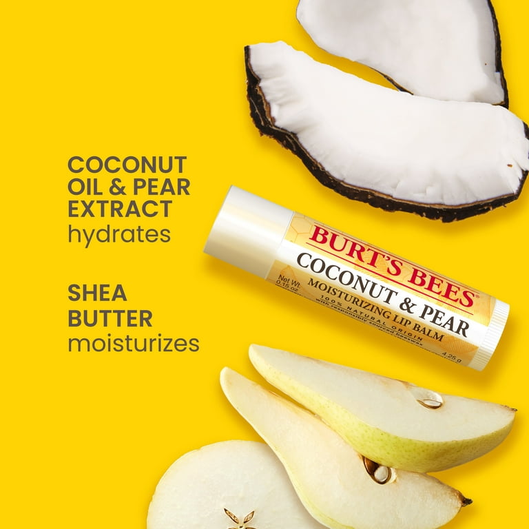 Burt's Bees 100% Natural Origin Moisturizing Lip Balm, Original Beeswax, 2  ct