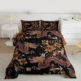 thumbnail image 2 of Homewish Animal Dragon Bedding Comforter Set 2pcs for Female Men Adults,Chic Flowers Twin Comforter Sets Microfiber,Japanese Style Breathable Bedding Set,Lightweight Room Decor, 2 of 8