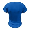 thumbnail image 4 of KDFJPTH T Shirts for Women Trendy Short Sleeve Scoop Neck Ribbed Slim Fit Basic Tshirts Tops, 4 of 4