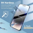 thumbnail image 3 of 3/5PCS Glass Screen Protector Phone Case for IPhone 12 11 13 14 15 Pro Max Mini XS XR X 8 7 Plus 14Pro 13Pro IPones Front Cover 5PCS For iPhone 15 pro, 3 of 5