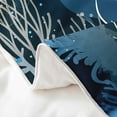thumbnail image 5 of YST 100% Cotton Jellyfish Duvet Cover King Size Ocean Nautical Comforter Cover Hawaii Beach Bedding Set Sea Animal Coral Underwater World Oasis Bedspread Cover Blue With 2 Pillowcases, 5 of 6