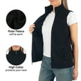 thumbnail image 4 of Alpine Swiss Cindy Womens Polar Fleece Vest Zip Up Lightweight Sleeveless Jacket, 4 of 8