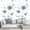 # 2 Set Blue Dandelion Wall Decals Peel and Stick, variant on Farcauo 2 Set Dandelion Wall Decals Peel and Stick Dandelion Wall Stickers Large Floral Wall Stickers & Murals Vinyl Wall Art Flower Wall Decals for Living Room Bedroom Bathroom Door Restroom