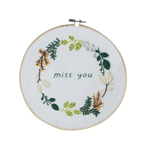 Embroidery Cross Stitch Kit Set for Beginners-Handmade Embroidery DIY Cross Stitch Kits for Adult