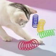 thumbnail image 4 of LEHOZIHEQ Cat Spring Toys, Bouncy Coil Kitty Cats Spiral Spring Toy, Colorful Plastic Spring Coils Attract Cats to Swat, Bite, Cat Toys for Indoor Cats for All Breeds, 4 of 7