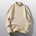 thumbnail image 2 of Vedolay Men's Pullover 2023 Long Sleeve Loose Casual Knitwear Tunic Beige,3XL, 2 of 4