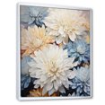 thumbnail image 2 of Designart "Elegance And Fragrance Of White And Blue Mums I" Mums Floater Framed Canvas Prints, 2 of 5