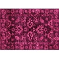 thumbnail image 1 of Ahgly Company Indoor Rectangle Abstract Pink Modern Area Rugs, 2' x 5', 1 of 4