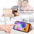 thumbnail image 2 of Phone Case for Samsung Galaxy A31 Wallet Cover with Tempered Glass Screen Protector and Zipper Credit Card Holder Stand Leather Cell Accessories Glaxay A 31 4G Gaxaly 31A A315G Women Men Beige, 2 of 12