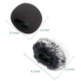 thumbnail image 4 of Protector de viento para micrófono ChromLives Furry & Foam, paquete de 2, Zoom H1, 4 of 6