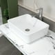 thumbnail image 3 of MEJE Lavabo Rectangular Baño 19x15", Cerámica Blanco, Encimera, 3 of 5