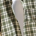 thumbnail image 4 of Vetsdori Casual Shirts for Men Green Collared Button Plaid Crew Neck Button up Trendy Mens T-Shirts Pocket, 4 of 4