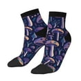 thumbnail image 2 of Bingfone Floral Hippie Mushrooms Design Patterned Men'S Women'S Casual Cotton Socks, 2 of 9